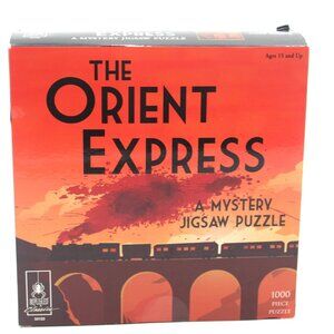 THE ORIENT EXPRESS by BePuzzled 1000 Piece Mystery Jigsaw Puzzle Complete 33122